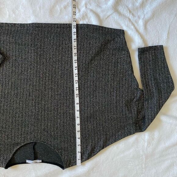 Zara Perfect Basics Looks Lightweight Knit Sweater Sparkly Brown Fall - Picture 6 of 10